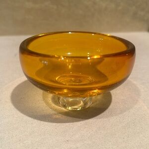 Kosta Boda- small yellow decorative bowl